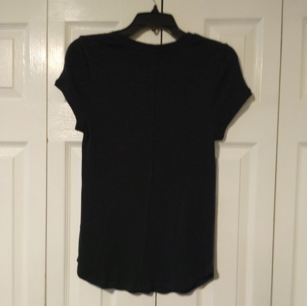 Rebecca Minkoff Short Sleeve Ribbed Tee - Picture 3 of 6